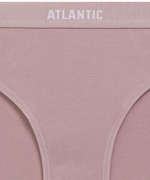 Трусы женские спорт Atlantic, набор из 3 шт., хлопок бежевые + розовые + зеленые, 3CLP-012E