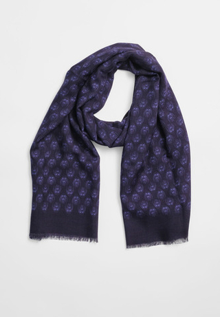 Шерстяной палантин Qarlygash & Qyzgaldaq VIOLET 68х180