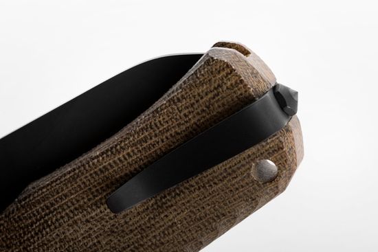 Нож складной Lion Steel M1 B CVG - сталь Sleipner, рукоять - канвас микарта