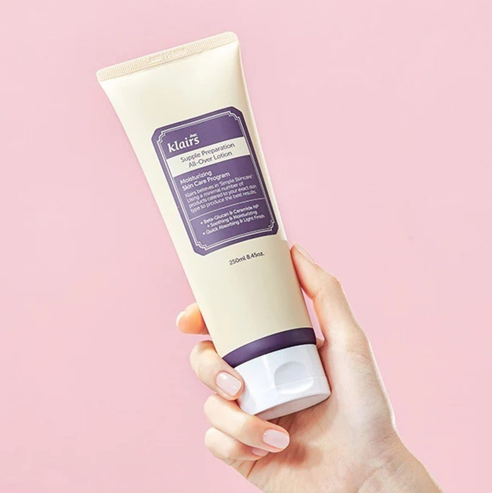 Dear, Klairs Лосьон для лица и тела увлажняющий - Supple preparation all over lotion, 250мл