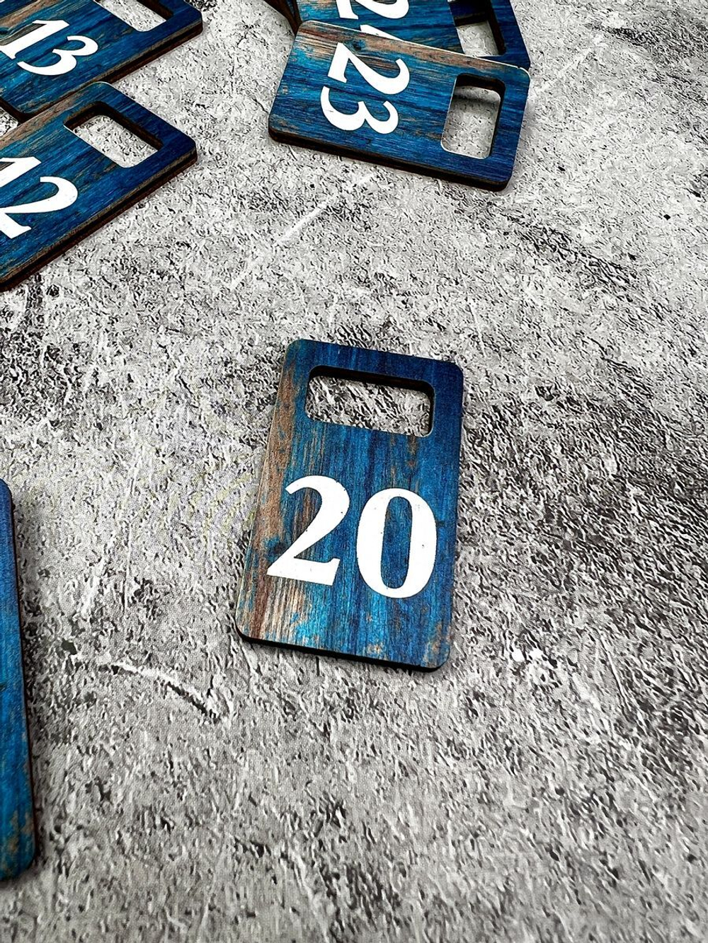 Номерки для гардероба 3х5 см