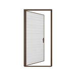 Коричневая (RAL 8014) гаражная дверь ультра, правое открытие