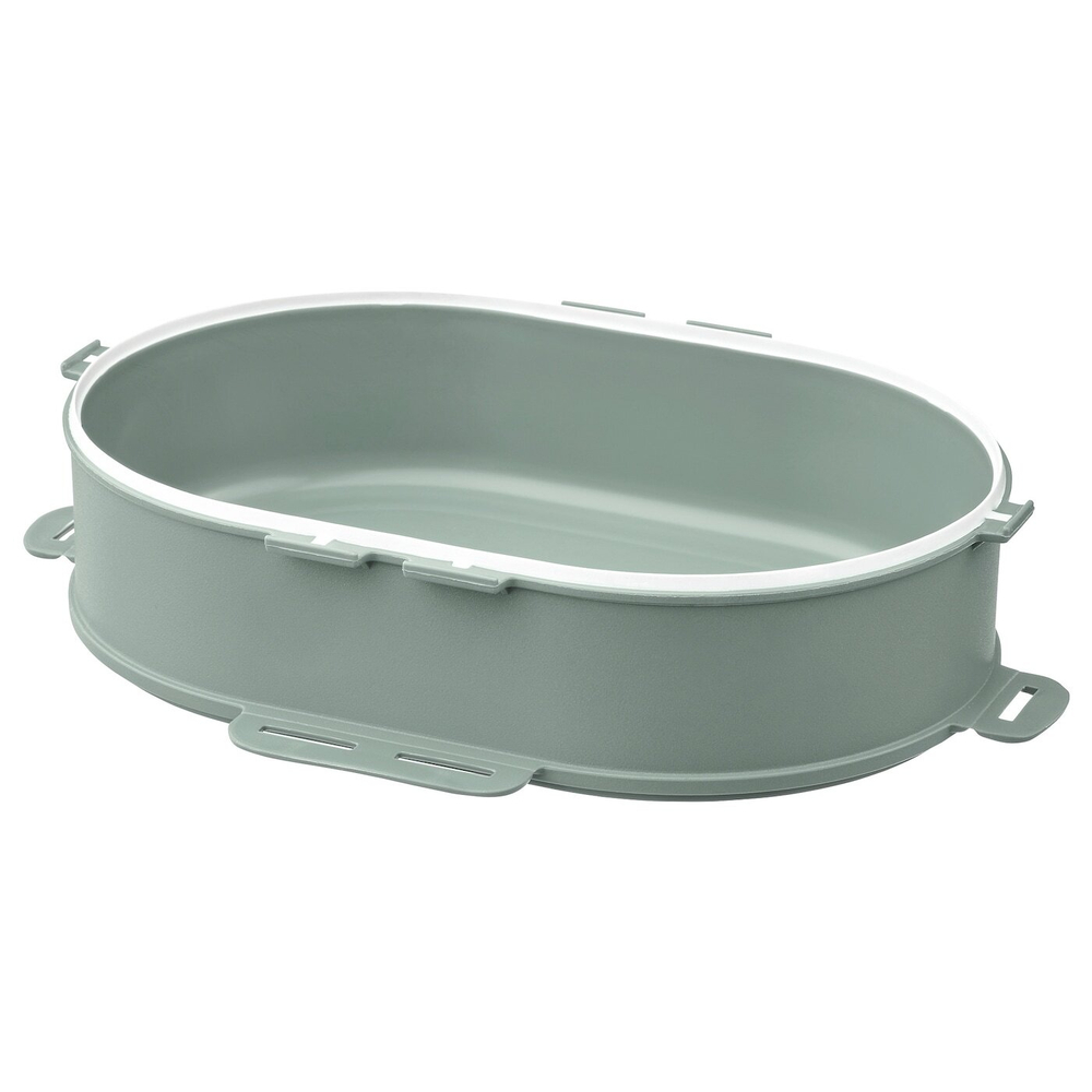 IKEA UTBJUDA  (ИКЕА УТБЙУДА)  -  Бокс для завтрака, для сухих продуктов светло-серо-зеленый, 0,3 л