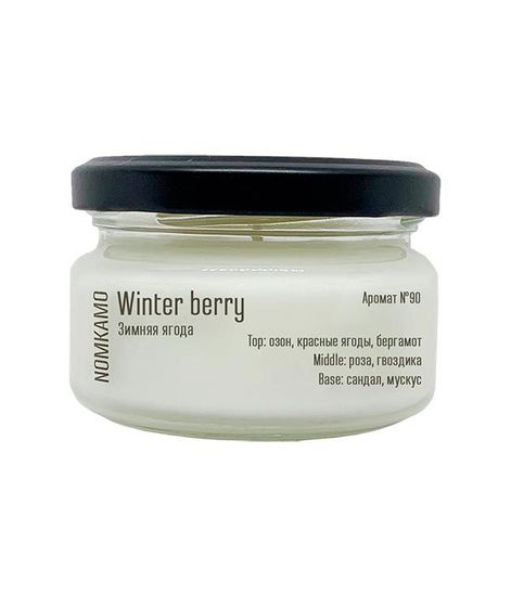 №90 Зимняя ягода, ароматическая свеча Library, Nomkamo