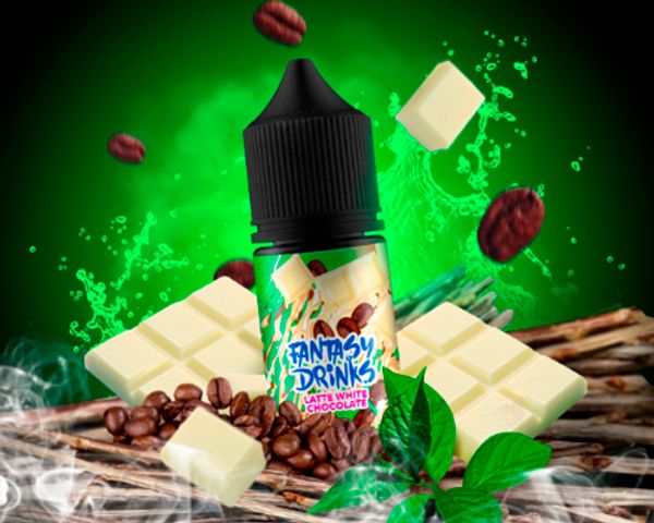Купить Fantasy Drinks Salt - Latte, white chocolate 30 мл