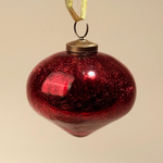 Ёлочное украшение Луковка красный антик