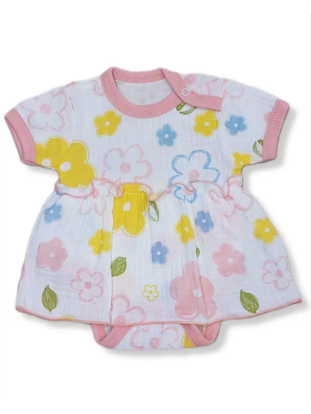 Платье-боди муслин для девочки летнее