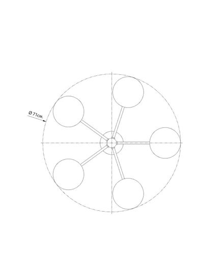Чёрная люстра “Миранда”