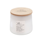 Свеча в стекле с крышкой с деревянным фителем 10*8 см в ассортименте