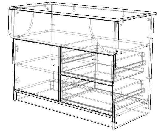 Стол  КЕЛЬВИН левый