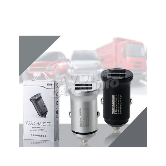 АЗУ 2USB Remax RCC222 4800mAh алюминий серебряный