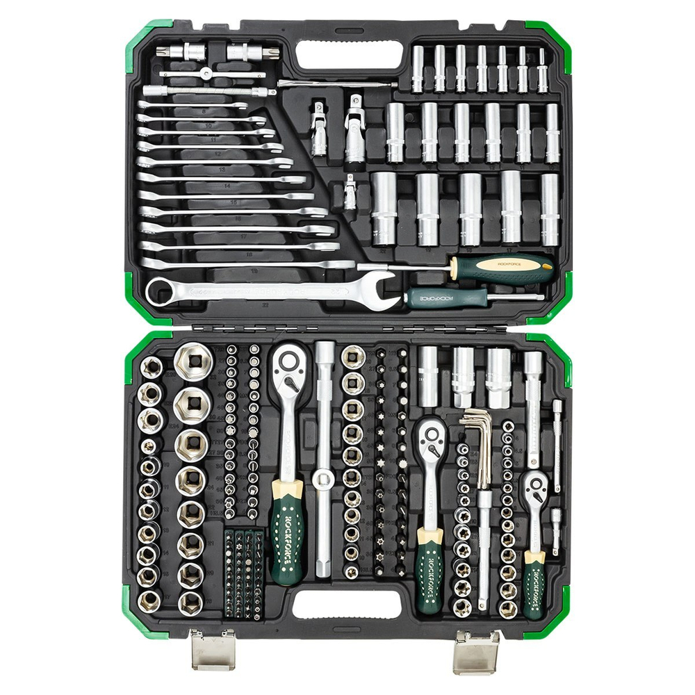 Набор инструментов 216+6пр. 1/4'', 3/8'', 1/2'' RockFORCE RF-38841+6