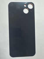 Задняя крышка для iPhone 13 Красный (стекло, широкий вырез под камеру, логотип)