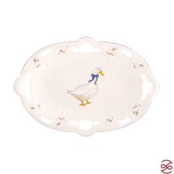 Блюдо овальное Queen's Crown Гуси 37 см