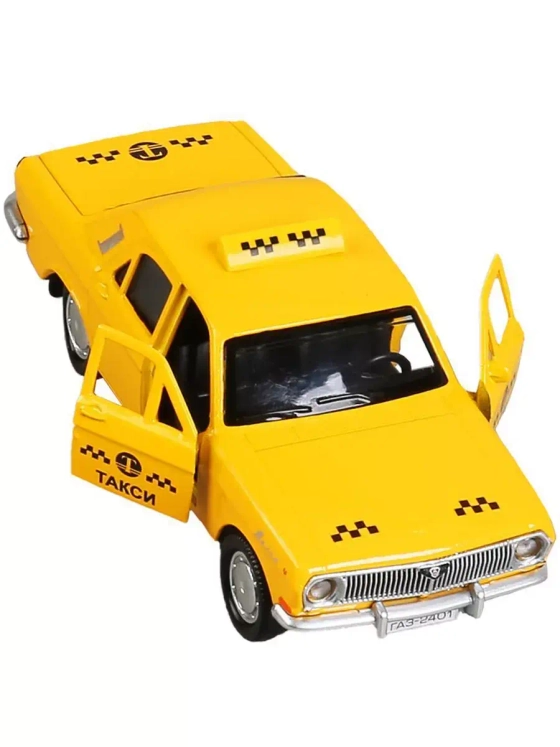 Машинка детская металлическая ГАЗ-2401 Волга Такси 12 см