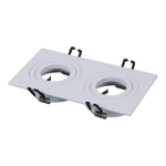 Светильник встраиваемый Vaes MARS Q2, белый, поворотный, 2 × GU10