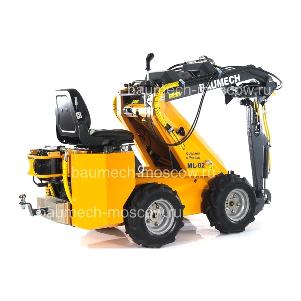 Baumech ML-02 Pro Экскаватор лопатковый с поворотным механизмом, ширина ковша 25см, глубина копания 135см, высота выгрузки 290см