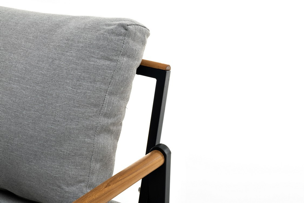 Диван из алюминия MAYA 2-х местный темный графит