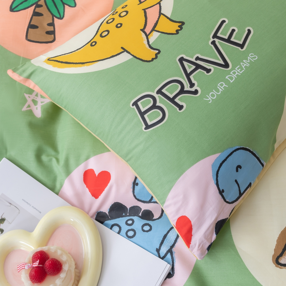 Комплект постельного белья на резинке Сатин Люкс KIDS 100% хлопок CDKR056