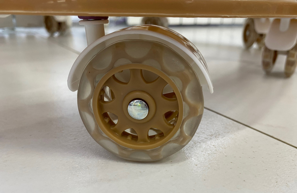 Ходунки SBL 5301 (Teddy Bear)  бежевый (силиконовые колеса)