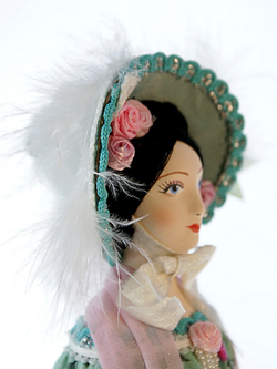 Кукла коллекционная Дама в светском костюме 19 века