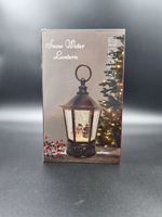 Фонарь новогодний светящийся Снеговик/Дед Мороз/Елочка сеть/батарейки 25см QW41