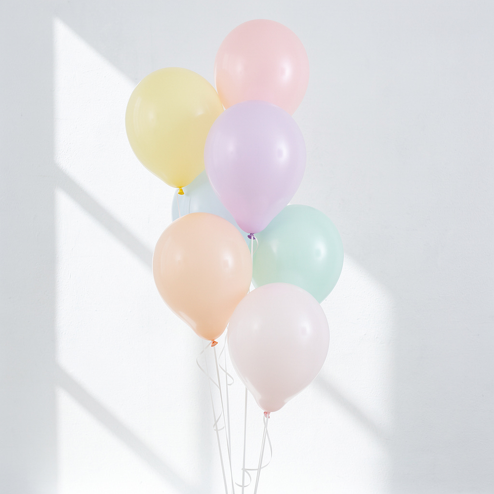 Фонтан шаров "Вальс пастели"