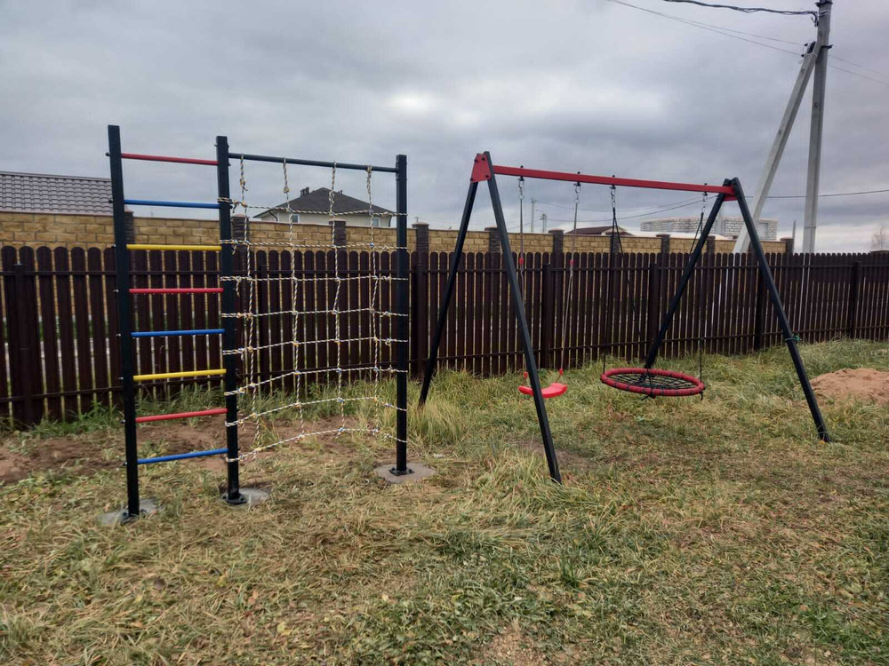 Монтаж уличных качелей Sv Sport