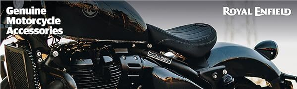 Водительское сиденье Royal Enfield, тип - "Signature", низкое, черного цвета, арт. KXA00241