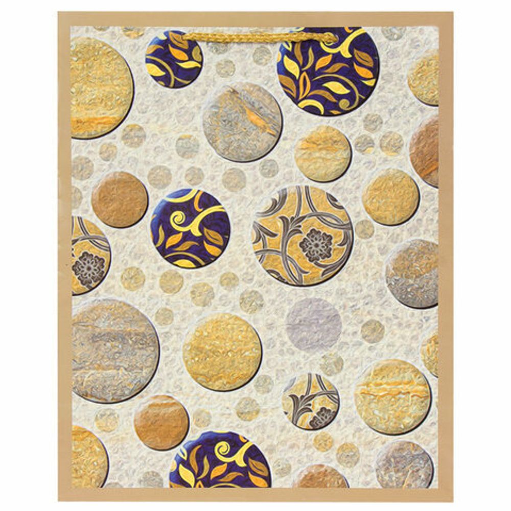 Пакет подарочный 26x12,7x32,4 см, ЗОЛОТАЯ СКАЗКА "Мраморная абстракция", ламинированный, 606601