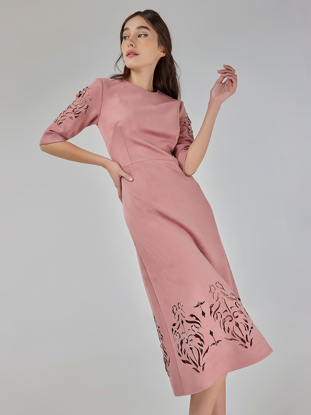 Платье Classik Perfo Pink