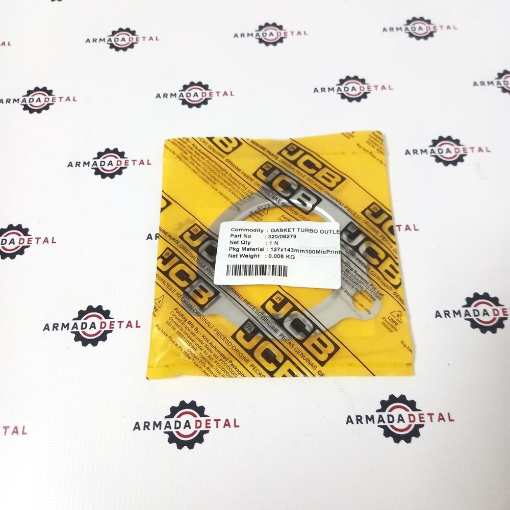 Прокладка выпускная глушителя | 320/06036, 320/06279 | JCB