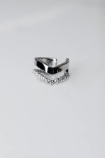 Кафф "Галочка" двойной с фианитами