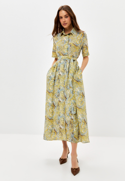 Trends Brands Base Платье Жен 09_03_dr702SS-3_yellow_print Серый