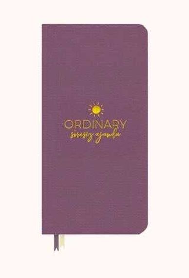 Gündəlik/Ajanda/Ежедневник/Diary Ordinary Süresiz Ajanda - Mor Keten