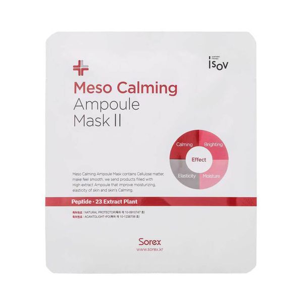 Успокаивающая маска для лица Meso Calming Ampoule Mask II, Isov Sorex, 1шт