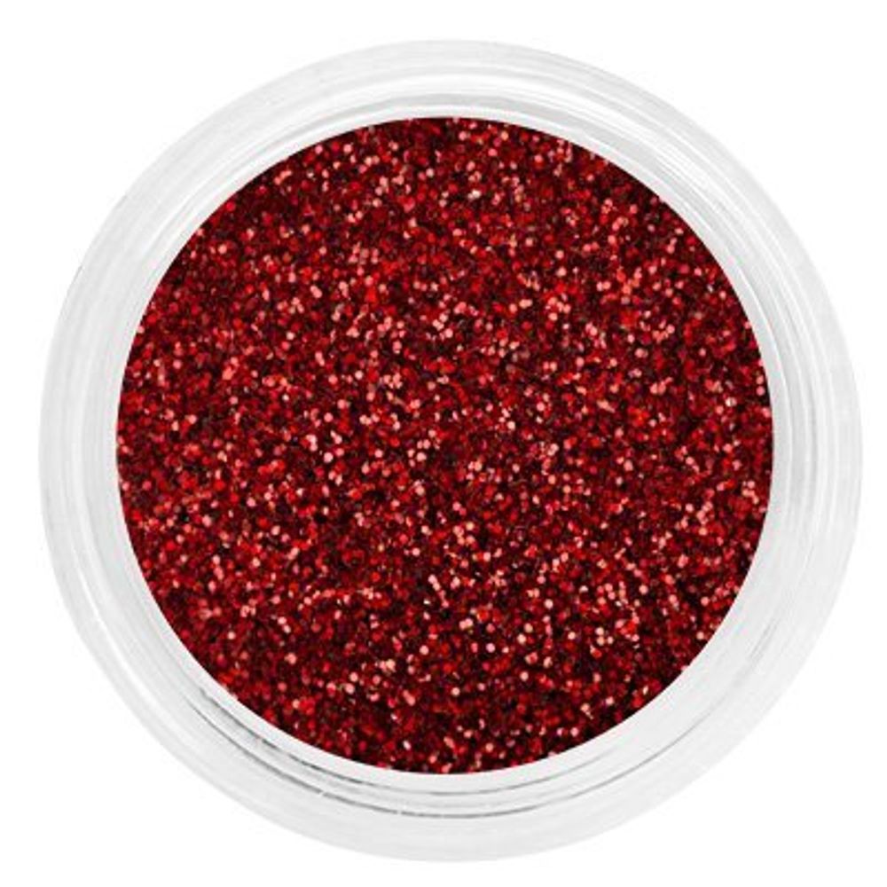 Блестки для дизайна ногтей, красные
