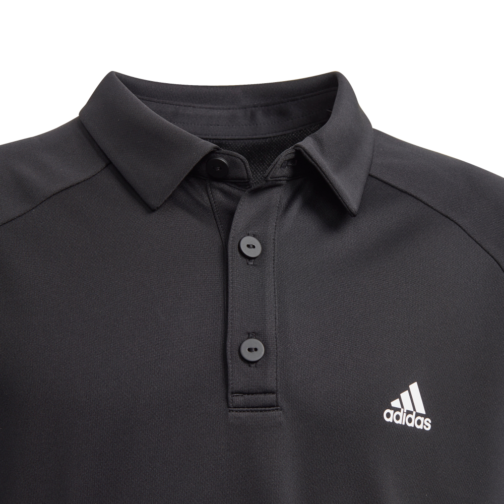 Футболка для мальчика теннисная Adidas B Club Polo - black/white/black