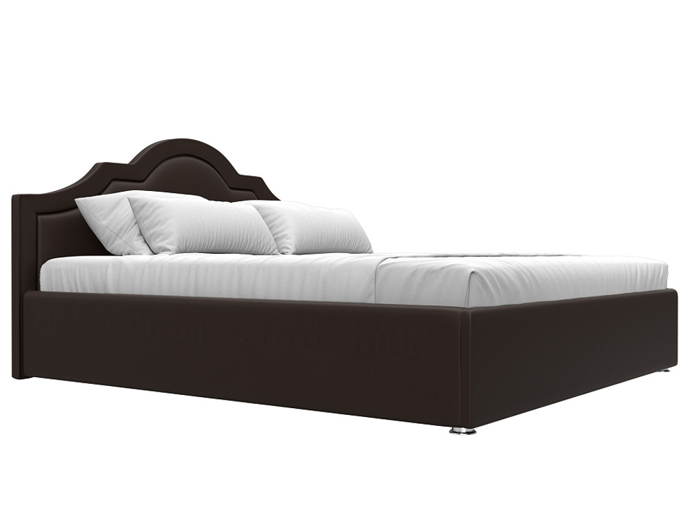 Кровать интерьерная Афина 180, Коричневый, Экокожа, 108280