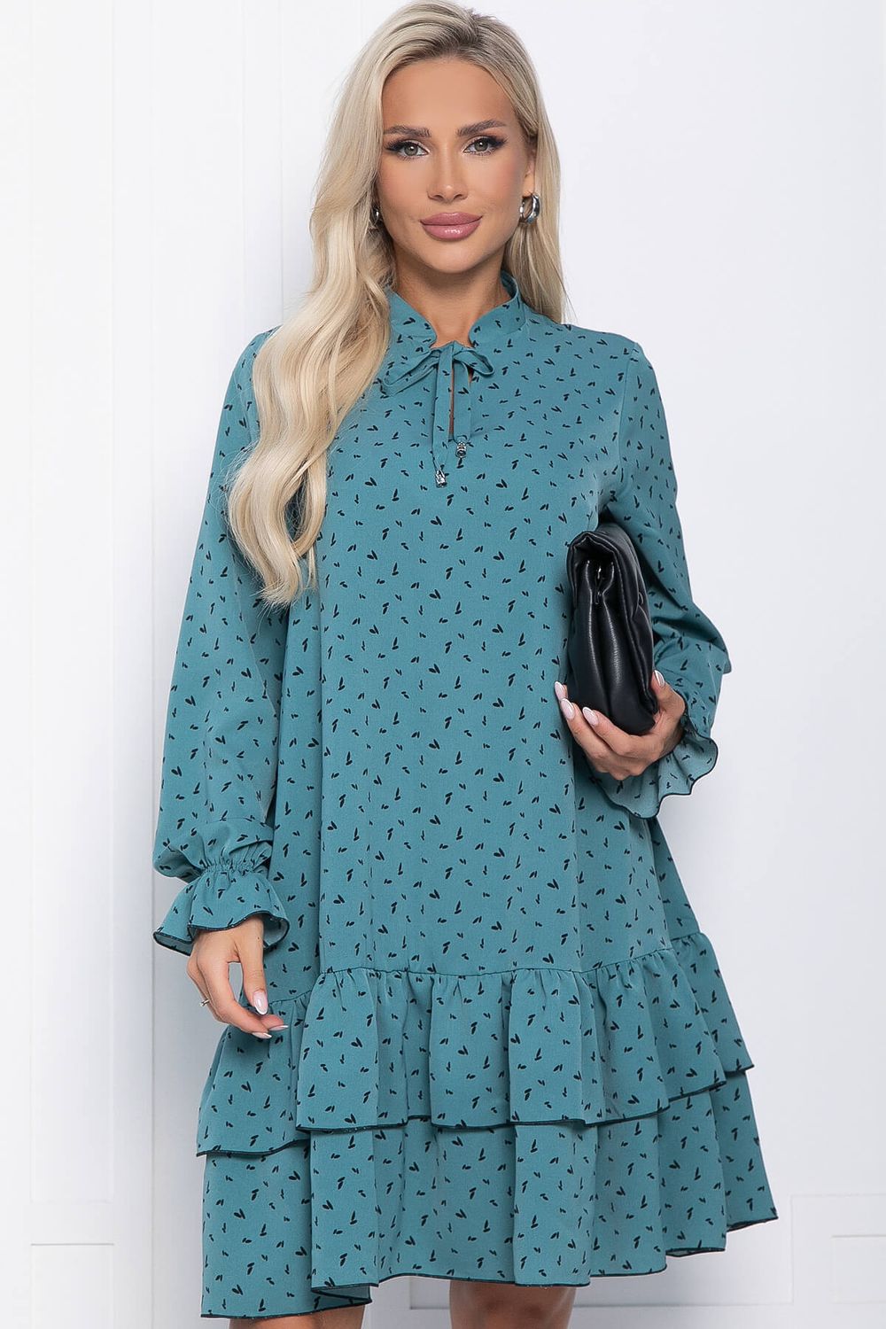 Платье Осенняя симфония (бирюзовое) П10937 LT Collection