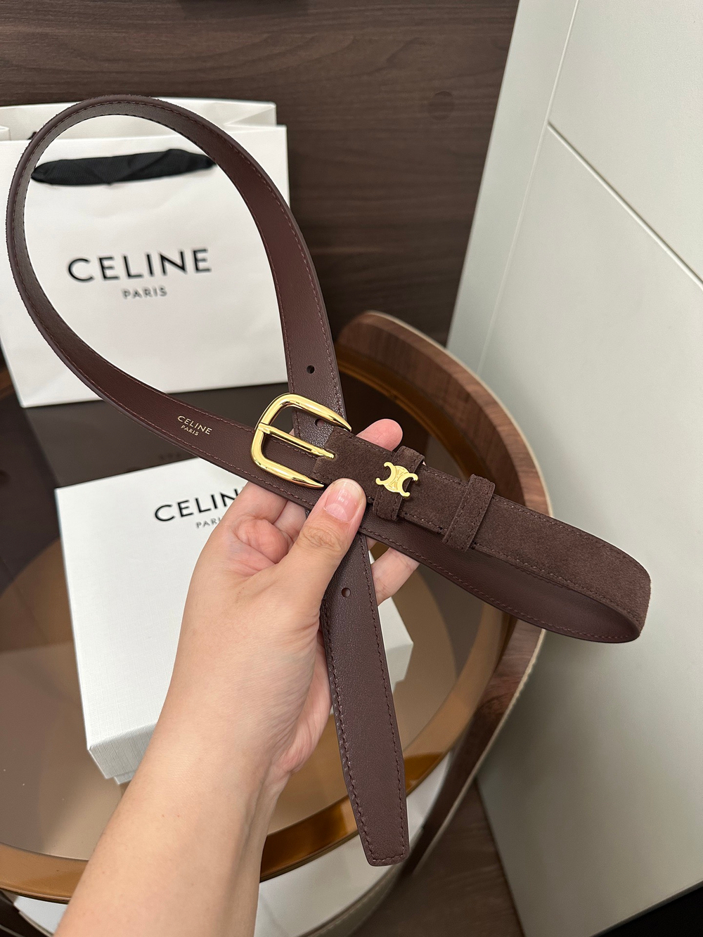 Ремень VIVIENNE замшевый