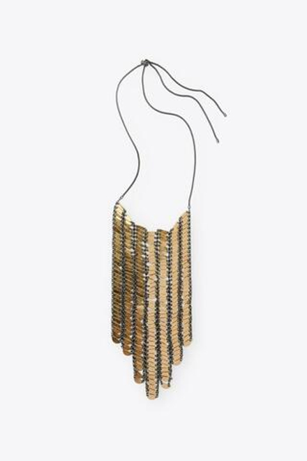 ZARA ОЖЕРЕЛЬЕ-КАСКАД С МЕТАЛЛИЧЕСКИМИ ДЕТАЛЯМИ, ЗОЛОТОЙ/СЕРЕБРЯНЫЙ