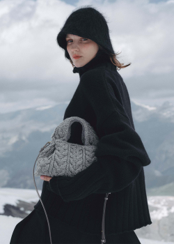 POLENE СУМКА NUMERO NEUF MINI, СЕРЫЙ