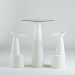 Стол из HPL пластика барный светящийся SLIDE Hopla Lighting, белый