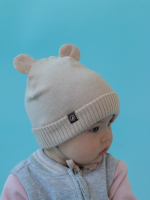 Шапка летняя хлопковая (Сандал) с ушками БОН-БОН