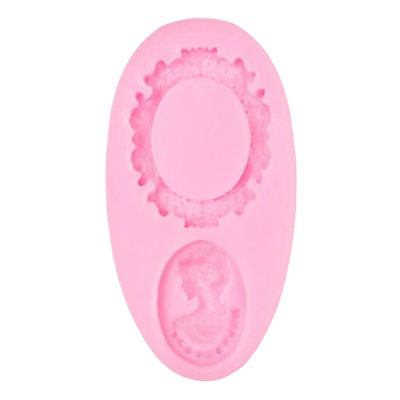 Молд силиконовый Зеркало с дамой