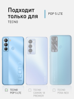 Чехол ROSCO для Tecno Pop 5 LTE оптом (арт. TCN-P5LTE-COLOURFUL-BLACK)