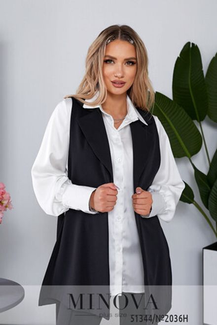 Жилет 2036Н-черный Minova Фото 2