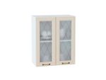Шкаф верхний с 2-мя остекленными дверцами Ницца