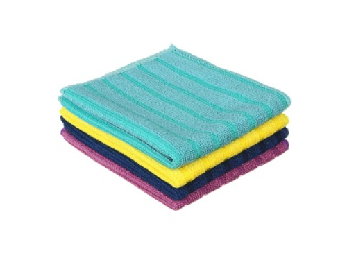 Набор салфеток из микрофибры для сильных загрязнений 25*30см (2шт/уп) 4 цвета VETTA